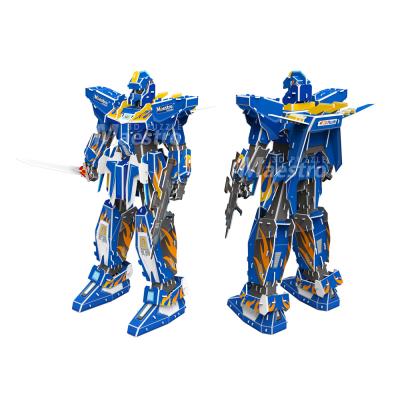 China Paper Model Toy Puzzle High Quality Educational 3D Cartoon Robot Toy Kits For Adults for sale