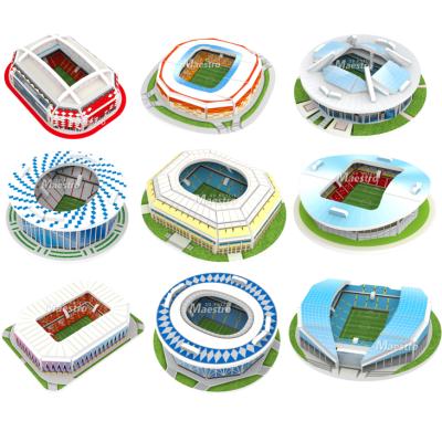 China Toy Educational DIY Toy Assembled Miniature Football 3D Cartoon Model For World Football Cup Collection Cup for sale