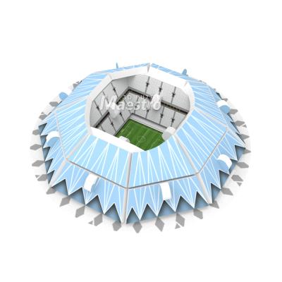 China Cartoon Toy Samara 3D Sports Miniature Puzzles Football Stadium Model Paper Puzzle for sale