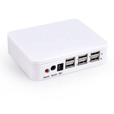 China 6USB security controller system for mobile phone displays retail shops zu verkaufen