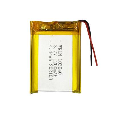 China 1200mAh 3.7V 10*30*40mm Large Capacity Polymer Ternary Lithium Energy Storage Battery Rechargeable Battery Installation for sale