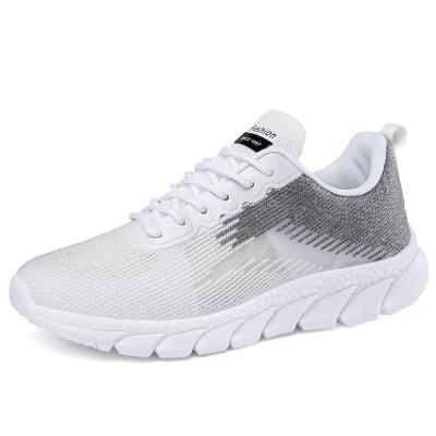 China Fashion Trend Ladies Breathable White Fitness Sneakers Mesh Sports Shoes Women Wedge Comfortable Walking Sneakers for sale