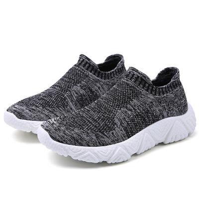 China China Factory Wholesale Summer Customizable Black Color Casual Driving Fly Cushioning Knit Mens Slip On Shoe With High Performance for sale