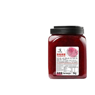 China Doking Strawberry Jam Hot Sale ISO HALAL MEAT HACCP Certificates Fruit Jam Foe Bakery Desserts Smoothies Eggnog Drinlks Pellet for sale