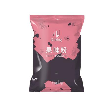 China Bubble Tea 1 Kg Doking Factory Supply Ingredients For Bubble Tea Fruity Taste Apple Flavor Green Bubble Tea Powder for sale