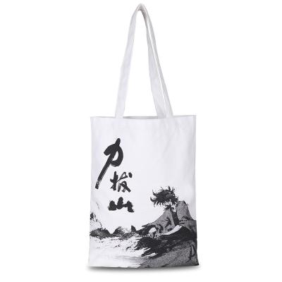 China Freed And Uninhibited Artwork Water Proof Cotton Canvas Tote Bag Figures Print Eco - Friendly for sale