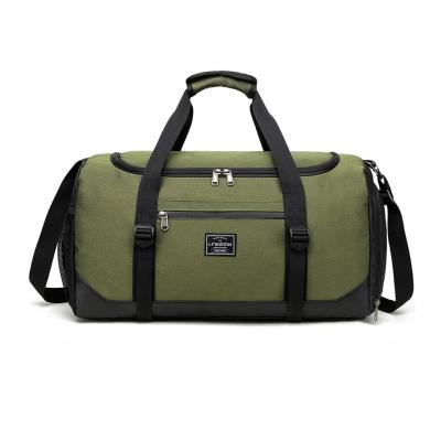 China Fashion Large Outdoor Men Luggage Gym Sports Travel Bag For Shoes And Clothes Hot Sale Customized Wholesale Travel Bag Green Yellow Black for sale