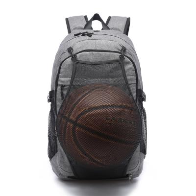 China With USB Basketball Backpack Bag For Laptop, Sports Football With Ball Compartment for sale