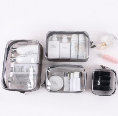 China Fashoion Makeup Bag Transparent Waterproof Cosmetic Travel Cosmetic Bag Clear Cosmetic Bag for sale