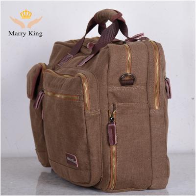 China Multifunctional Fashion Shoulder Messenger Bag Canvas Laptop Bag for sale