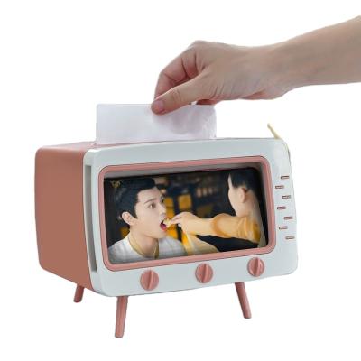 China Viable Hot Selling Wholesale Price TV Tissue Box Phone Holder for sale