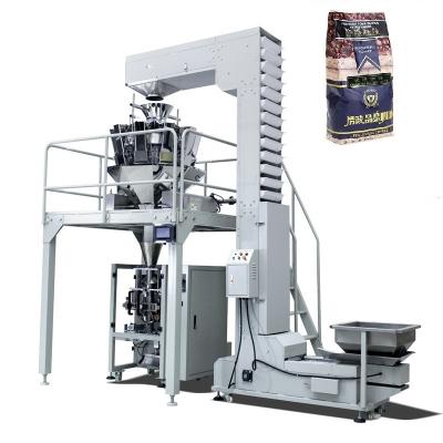 China Letamp Food System 200g-1kg Coffee Beans Bag Fully Automatic Multi Head Weighting Gusseted Packaging Machine for sale