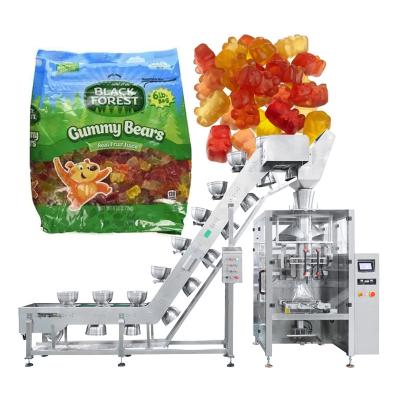 China Supplier Customized Lollipop Peanut Bag Sago Cashew Bear Food Gummy Packing Machine for sale