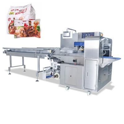 China Multifunctional Automatic Instant Food Noodle / Big Cookies Sausages Stand Wrapping Packaging Machine for sale