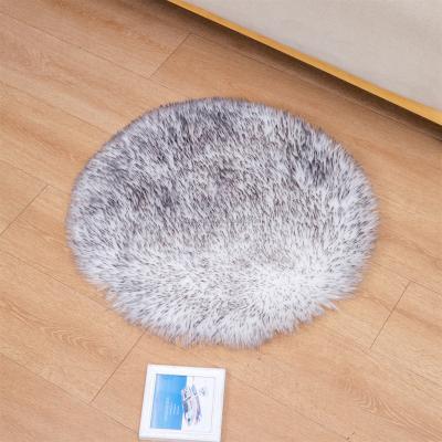 China Stain New Popular Hot Selling Cheap Comfortable Carpet And Floor Rug Resistant Shaggy Round Fur Carpet Furry Custom Logo Blankets for sale