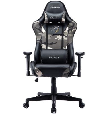 China (Size) Free Sample 2021 Customized LOGO PU Adjustable Leather RGB Light LED Sillas Gamer Office Furniture Game Packing Gaming Computer Chair for sale