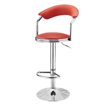 China Traditional Modern High Quality Modern Black Leather Swivel Waist High Quality Metal PU Hig Bar Stool Bar Stool Adjustable Leisure Chairs for sale