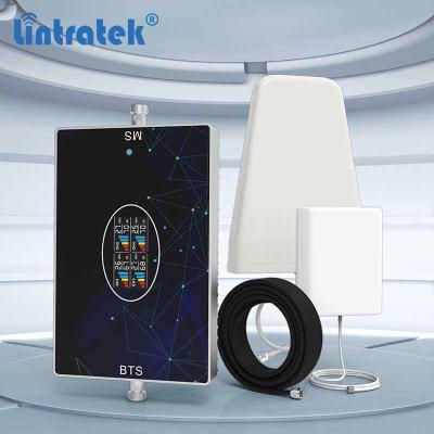 China Signal Supplement Lintratek 700 850 1900 1700/2100 MHz Quad Band 68dB 20dBm Mobile Cell Phone Network Signal Repeater Boosters for sale