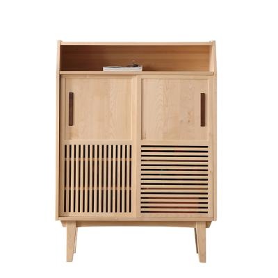 China Easy Assemble JIA MU JIA Shoe Cabinet Pine Wood Solid Wood Furniture for sale