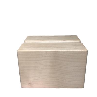 China JIAMUJIA modern chinese table use walnut maple factory tissue box wooden napkin box for sale