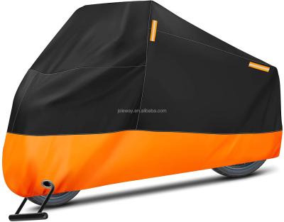 China Scooter Cover Indoor Velor Stretch Dustproof Dustproof Elastic Black Proof Waterproof With Orange And Black Color Motorcycle Cover For Outdoor for sale