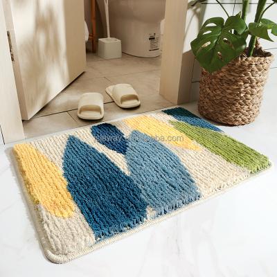 China Bathroom modern simple absorbent door household rug floor carpet non-slip thickened INS mat bedroom entrance mat cover for sale