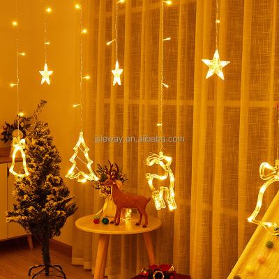 China Colorful Snowflake String Light New Product Decorative Led Lights Kids Christmas And Warm Yellow Porch Covers Hanging In Rooms And Windows for sale