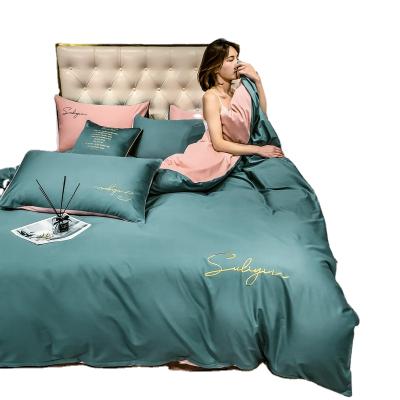 China Hot Sales 4pcs Quilted Bedding Anti Static Home Comforter Sets Luxury Bed Sheet Bedding Sets for sale