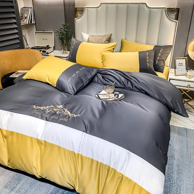 China Californian anti-static king comforter set duvet cover cama roupas juegos bed in a bag sets silk bedding for sale