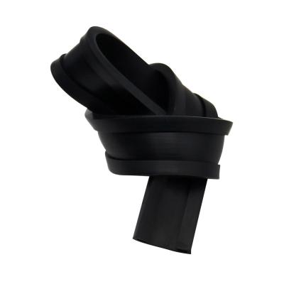 China High Temperature Resistant Special Shaped Silicone Gel Black Silicone Tape for sale