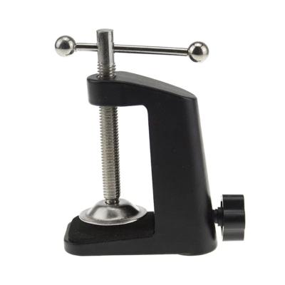 China Long Life Bracket Cantilever Clamp For Mic Microphone Side Edge Mike Stand Table Desk Clip Base Support Megaphone Regular Stand for sale