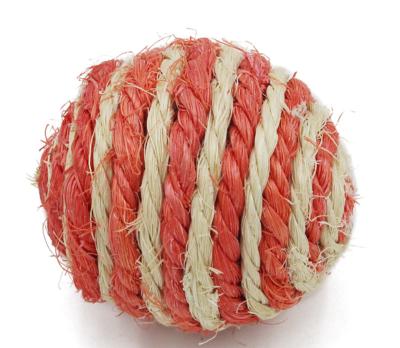 China Amazon Product Sustainable Hot Selling Sisal Liner Playing Ball Pet Cat Toy Ball for sale