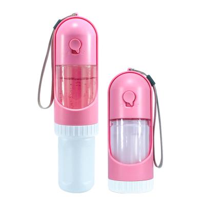 China Sustainable New Style Portable Collapsible Plastic Traveling Drinking Bottle For Dog With Filter Function for sale