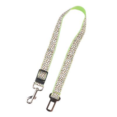 China Wholesale DETACHED Travel Accessories Adjustable Pet Car Dog Seat Belt with Nylon Elastic Bungee Pad for sale