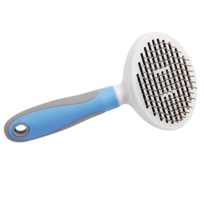 China Amazon Hot Viable Wholesale Stainless Steel Pin Pet Hair Remover Grooming Brush for sale