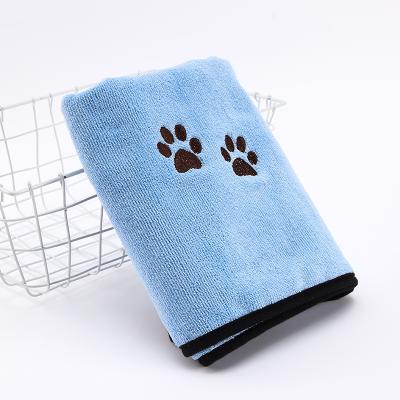 China Sustainable Fashionable High Quality Daily Pet Bath Pet Soft Cleaning Towel Polyester for sale