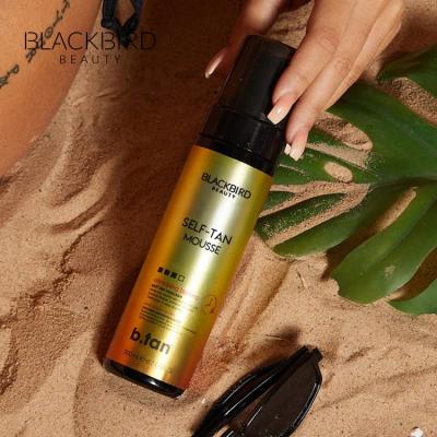 China OEM/ODM Private Label Body Sunless Self Tan Mousse Tan Foam Ultra Dark Tanning Mousse for sale