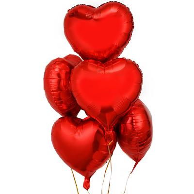 China Gift Toy 5pcs 18inch Love Balloons Set Party Decoration Foil Balloon Set Wedding Decor for sale