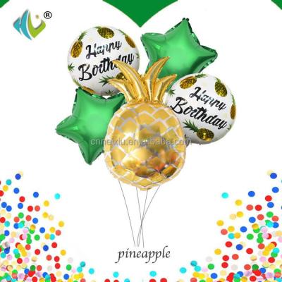 China Advertising Toy Advertising New Product Pineapple Foil Balloon Party Decorations Balloons for Party Decor Happy Birthday Party Decoration Balloon globos set for sale