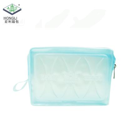 China PVC Zipper Heat Seal Cosmetic Storage Waterproof Zipper Lock Bag for sale