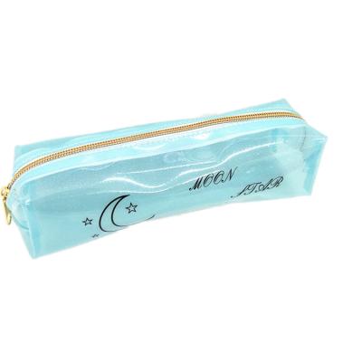 China Schools & Promotional Offices Logo Printing Pencil Bag PVC Glitter Pouch for sale