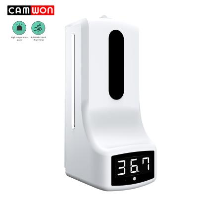 China Mermaid Camwon K9 White Card Soap Dispenser Built-in Thermometer Built-in Hotel Bathroom Hand Sanitizer K9 Thermometer Digital Device for sale