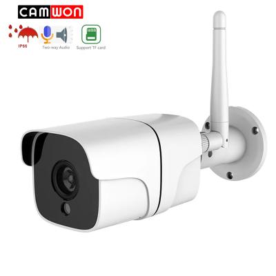 China Camwon HD 1080P XMeye 2 Way Audio Wireless Bullet Security WiFi Outdoor Waterproof IP Camera Built-in Siren Camwon HD 1080P XMeye 2 Way with DVR NVR for sale