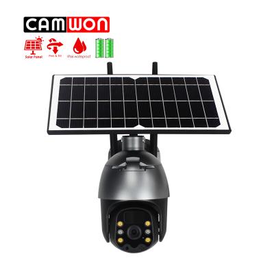 China CAMWON HD 1080p 2Mp Motion Detection Panel Pan Tilt Digital Zoom Ubox Wireless System WiFi Pan Tilt PIR Camera Rechargeable Battery Solar for sale