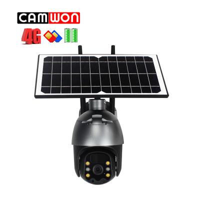 China Camwon 4G IP WiFi 1080P Color Waterproof Night CCTV Video Surveillance PTZ Solar Video Wireless Outdoor Battery Security Waterproof for sale