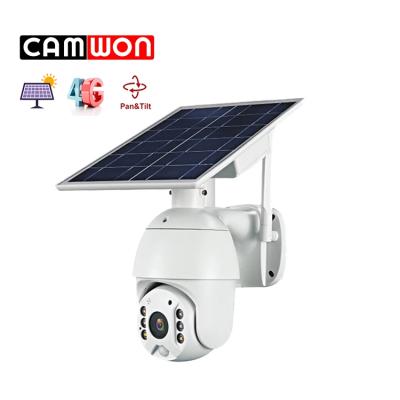 China NIGHT VISION Camwon CCTV Camera 4G 1080P Wifi Solar Powered IP CCTV Outdoor PTZ Solar Wireless Camera with 6 Batteries for sale