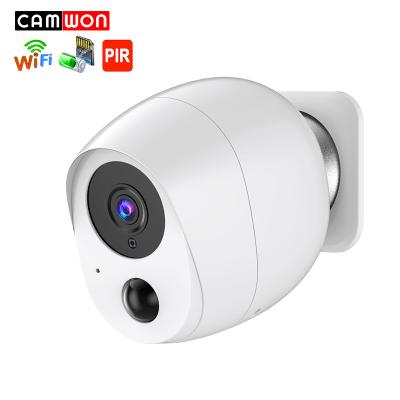 China NIGHT VISION Camwon 2Mp White Color CCTV Smart Home Spy Wireless Mini Battery Camera Support TF Card and Cloud Storage for sale