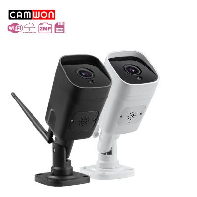 China Human Motion Tracking Camwon 2MP Bullet Outdoor Camera 1080P WIFI Waterproof Storage IP P2P 128G Two Way Audio CCTV Camera for sale