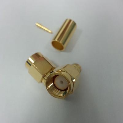 China RF Coaxial RF Cable Connector SMA Male Connector For LMR200 LLC200 RG58 for sale