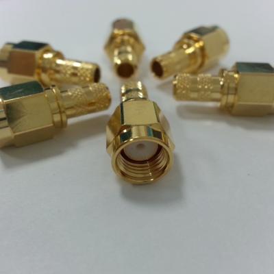 China RF COAXIAL RF CABLE SMA MALE For LMR200 LLC200A RG58 for sale